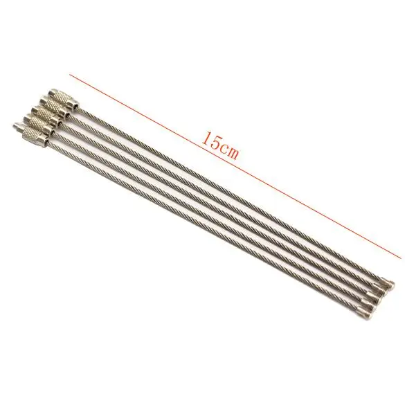 5-20 шт трос брелок для ключей Автомобильный провод из нержавеющей стали авто