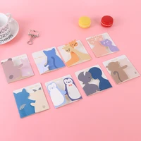 100pcs creative cartoon animal greeting card for kids friends valentines day birthday greeting cards gifts