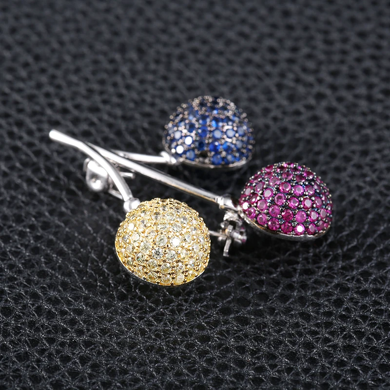 Мультфильм три шара Броши для женщин девочек Радуга цветные воздушные шары