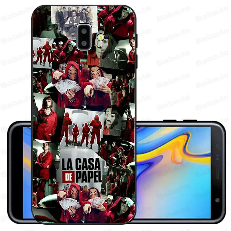 ТВ серии деньги Heist дом бумаги новинка чехол для телефона Fundas Обложка для samsung Galaxy j6 plus A6 A8 A9 A10 A30 A50 крышка