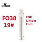 510 шт.лот #19 KD VVDI Замена автомобильного ключа Lishi FO38 Заготовка ключа необработанное лезвие автомобильный Стайлинг для Ford Lincoln Mercury в США