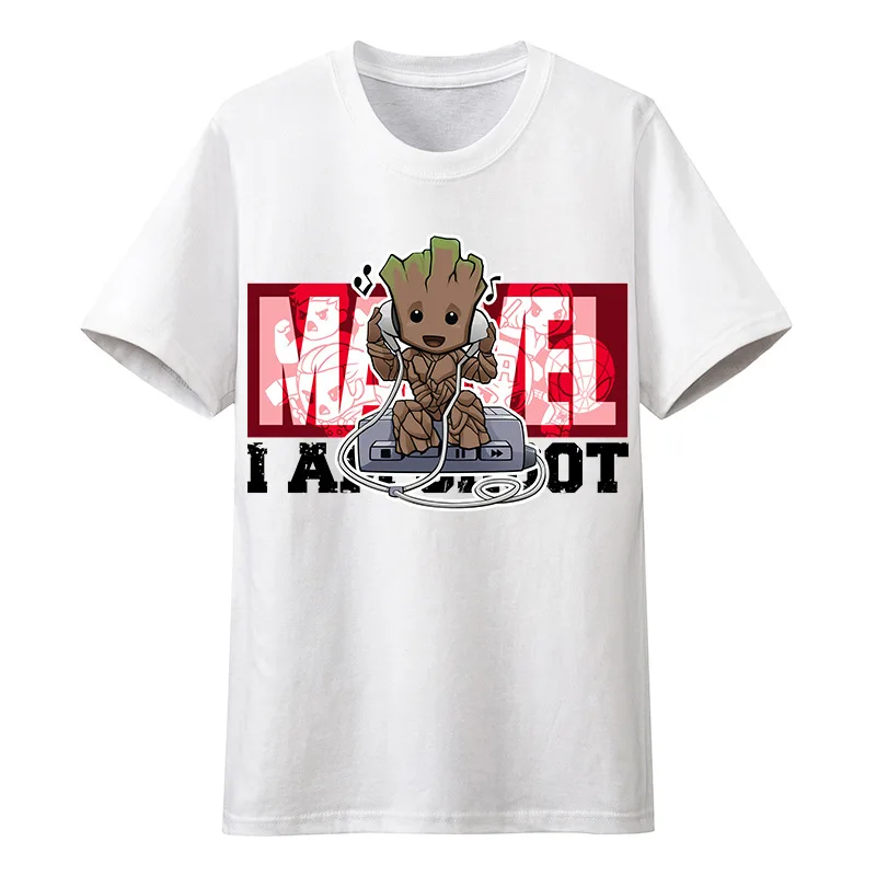 Marvel стражи Галактики Грут 10th годовщине мультфильм графический принт Милая