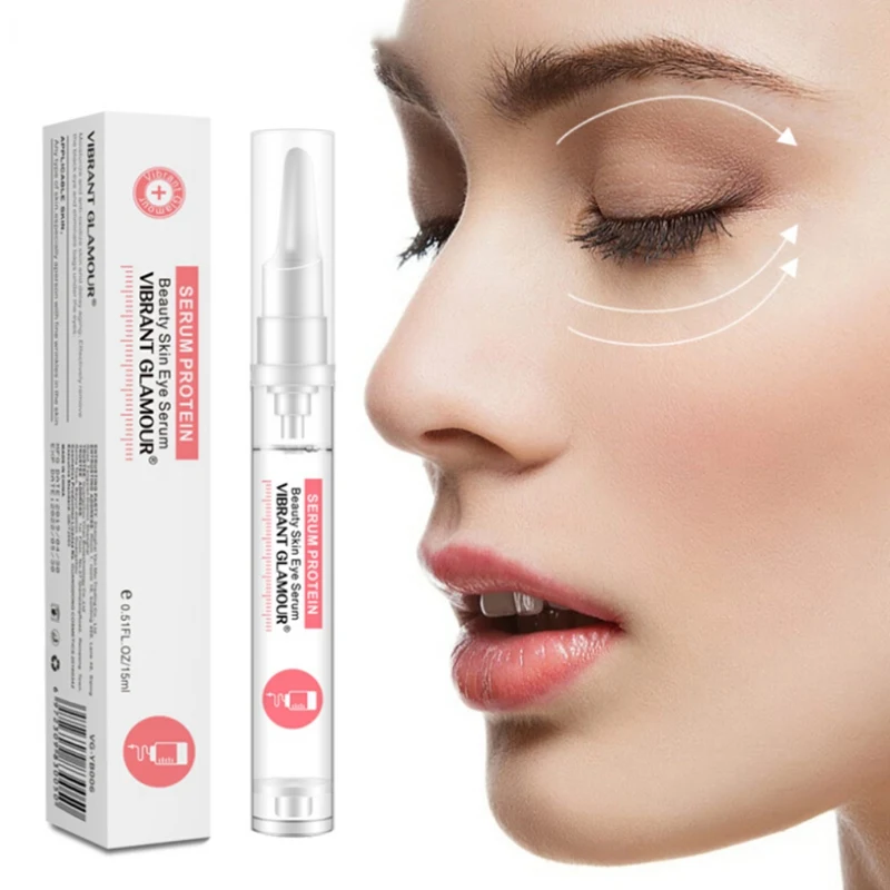 New Protein Firming Eye Serum Anti-Wrinkle Remover Dark Circles Essence Against Puffiness Liquid Pen Care |