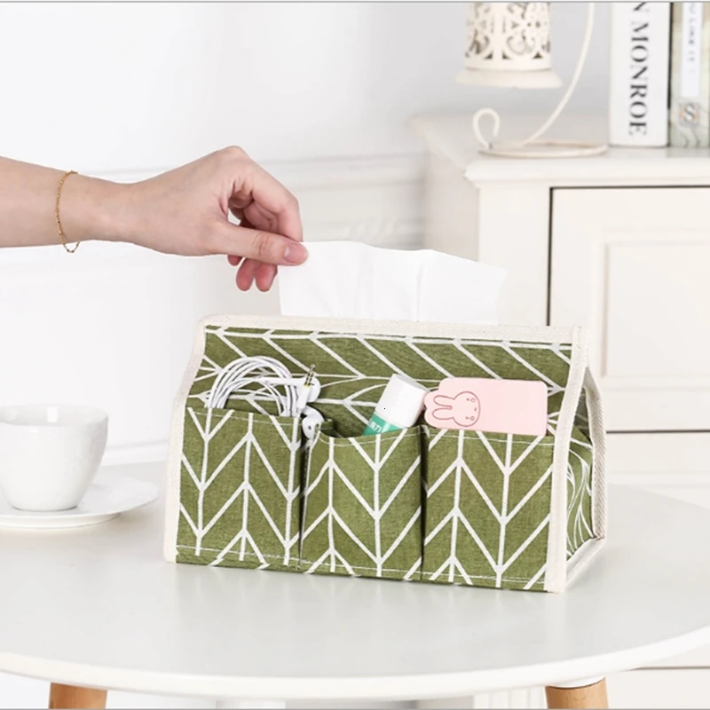 Из хлопка и льна Бумага Полотенца сумка коробка сад ветер мульти-функциональный