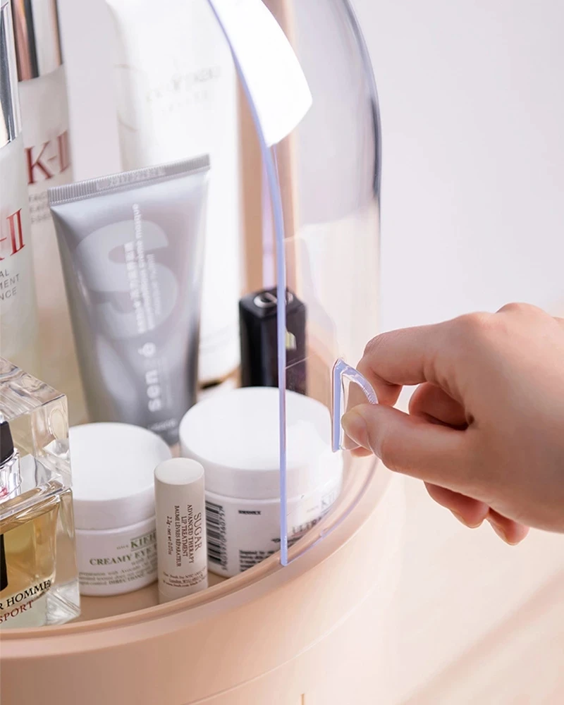 

Simple Style Desktop Cosmetic Storage Box Transparent Cosmetic Storage Box Dustproof Cosmetic Lipstick Holder Storage Box