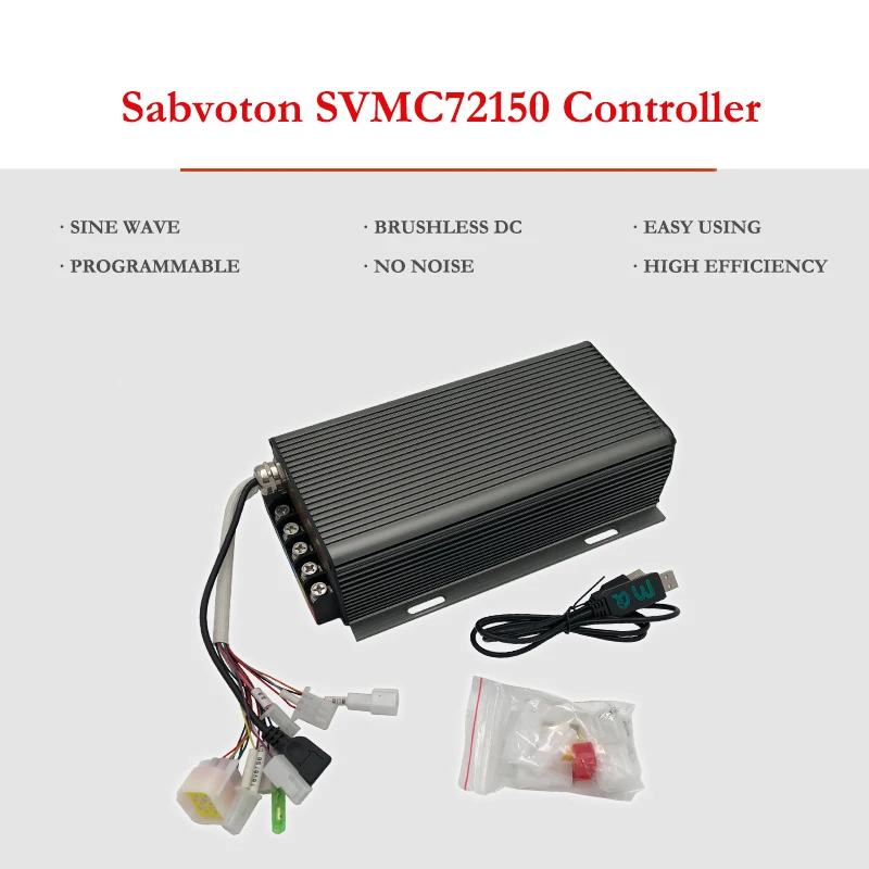 MQ QS Sabvoton SVMC72150 150A 3000W-4000W BLDC Sine Wave Three Speed Electric Bicycle Motor Controller With 48V-144V N2 Display |