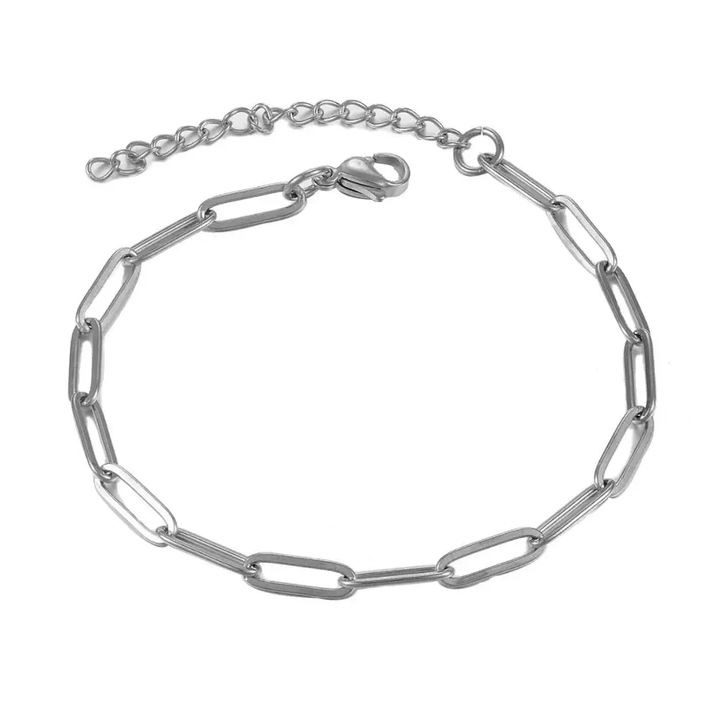 

New Stainless Steel Hip Hop Bracelet Men And Women Necklace Fashion Jewelry