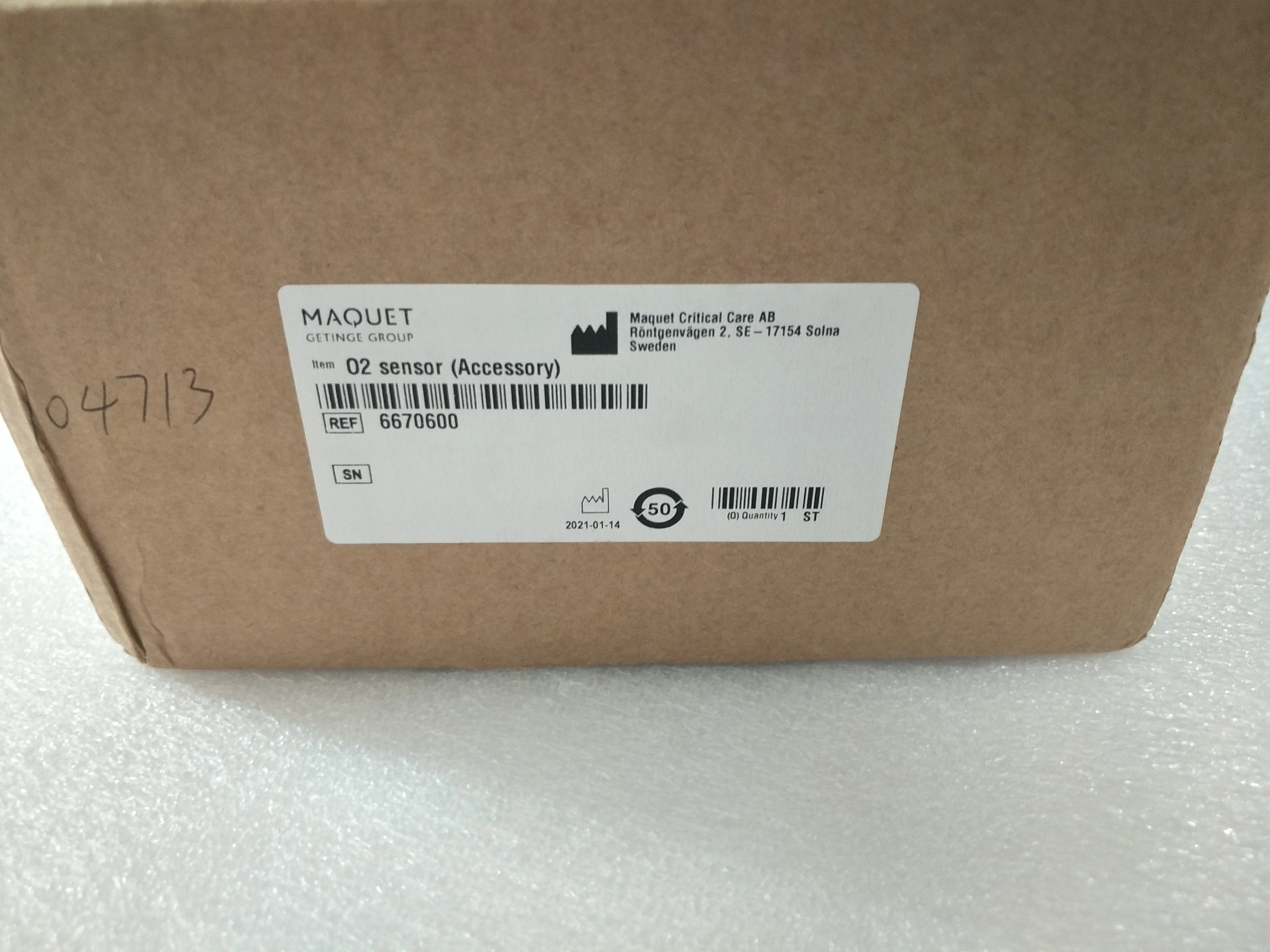 

6670600 Maquet ultrasonic oxygen sensor, for ventilation Servo I / Servo S (new,original)