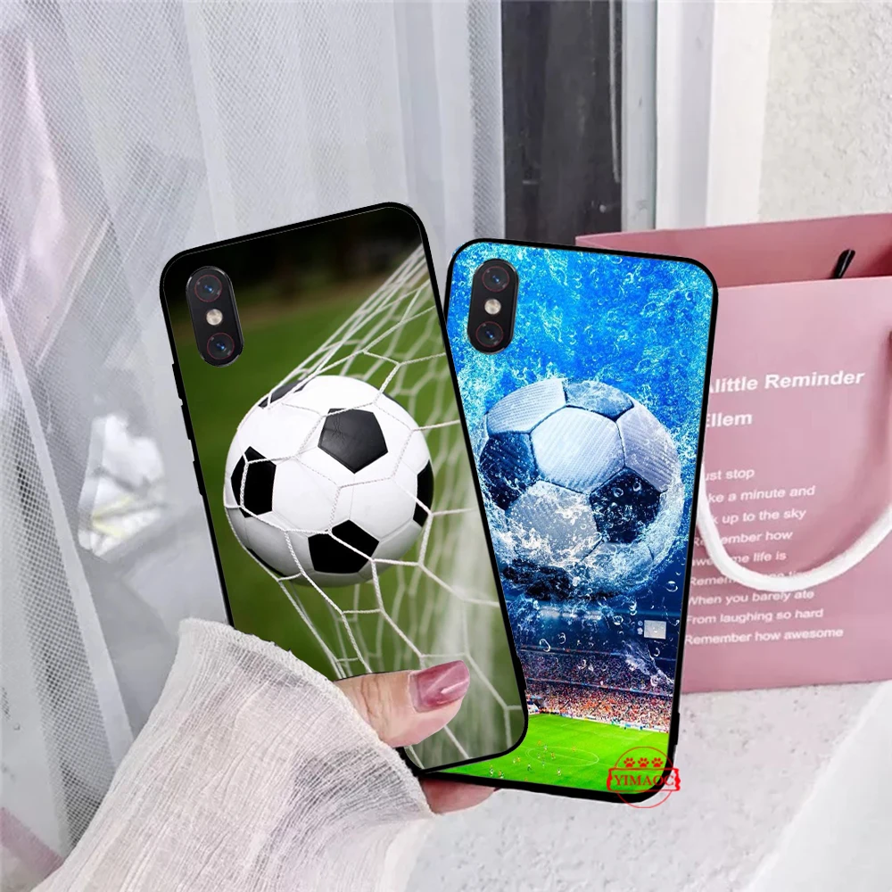 Футбольный Мягкий силиконовый чехол для Xiaomi 6 8 Lite 9 SE F1 A1 A2 A3 9T Pro CC9 CC9E Mix 2S Max 3 |