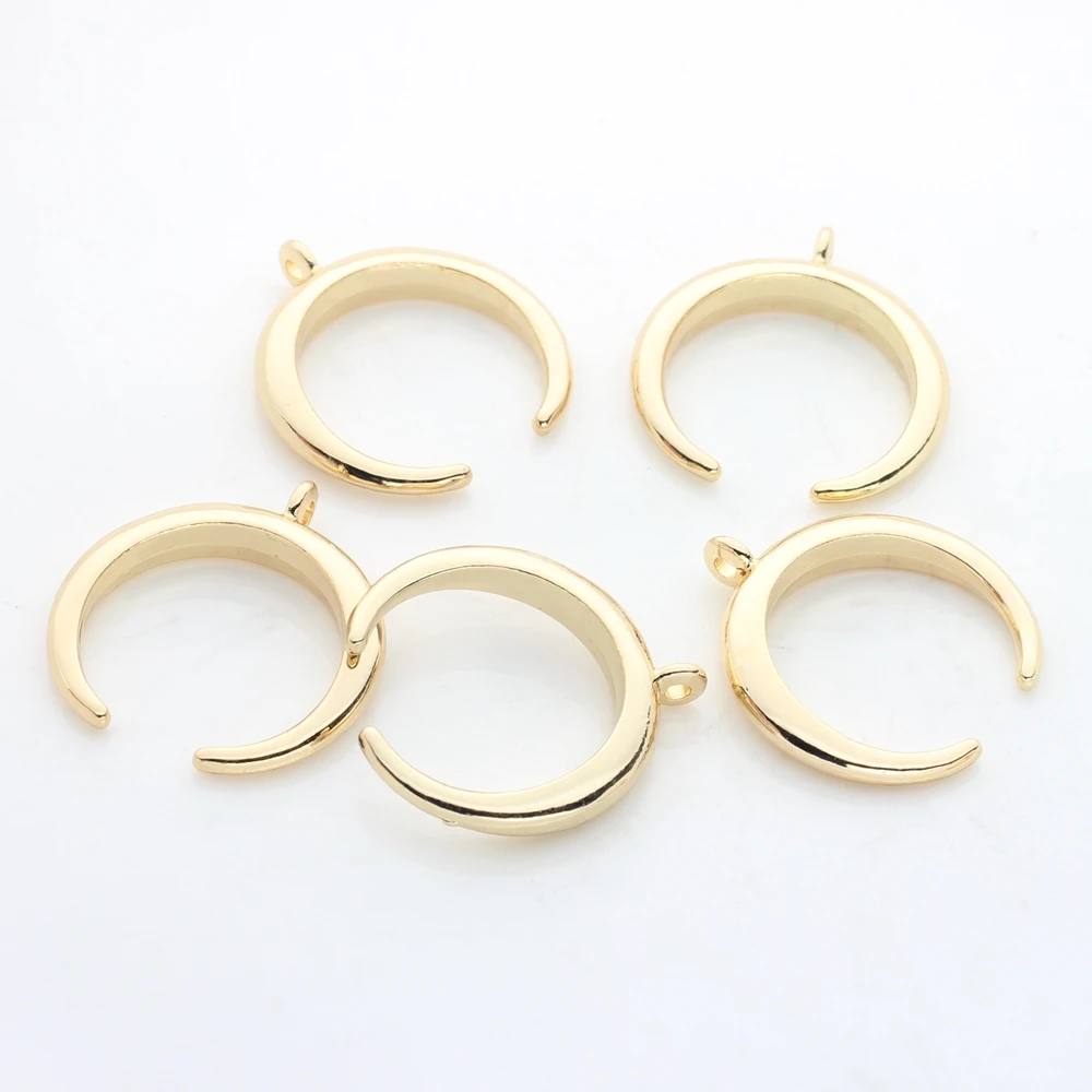 Подвеска из цинкового сплава 6 шт./лот 22 мм в форме Золотой Луны | Украшения и