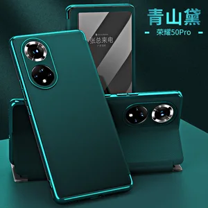 smart mirror flip cover genuine leather phone case for huawei honor v40 stand phone cover for honor 50 honor 50 pro free global shipping
