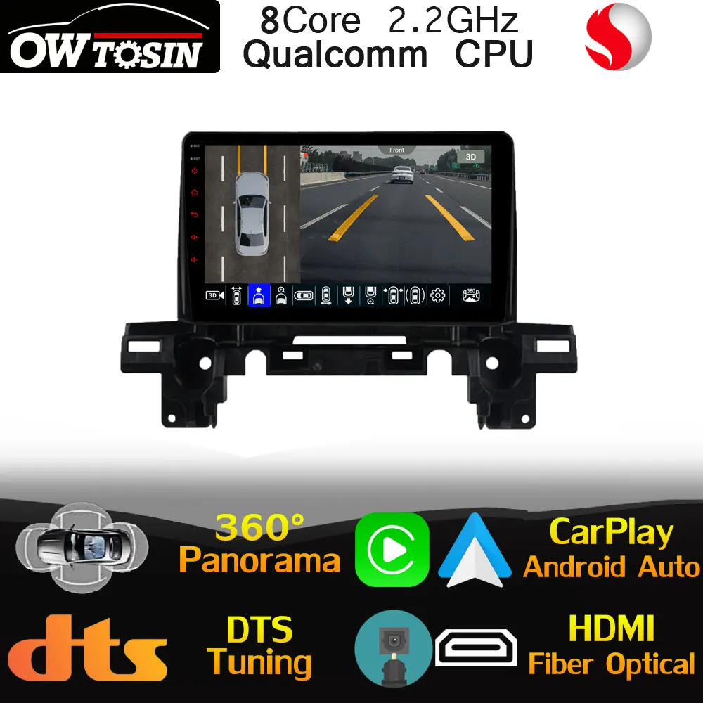 Qualcomm CPU Android For Mazda CX5 CX-5 CX 5 KF 2017-2021 Car Multimedia GPS Radio Auto 360 Panoramic Head Unit Stereo DTS HIFI |