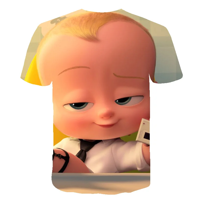 

Teen 3D Printing Baby Boss Movie T-shirt Kids T-shirt Boy Clothing Anime Cartoon T-shirt Kids Summer Clothing Fun Casual Top