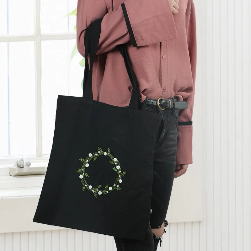 Набор для вышивки с изображением танцующей девочки холщовая сумочка сделай сам