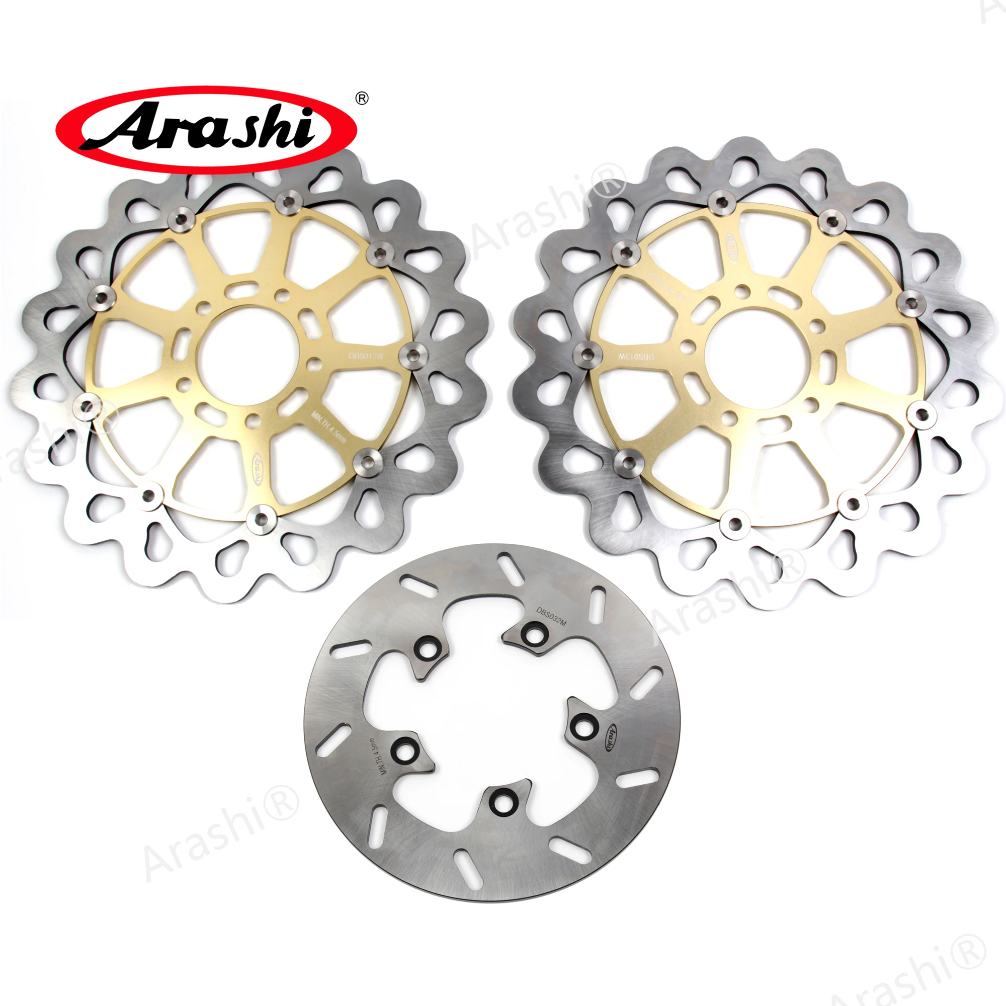 

Arashi 1 Set For SUZUKI GSX-R GSX R 600 1997 - 2003 CNC Front Rear Brake Disc Rotors 1998 1999 2000 2001 2002 GSXR600 GSX600R