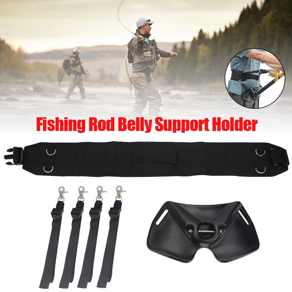 

High Quality Adjustable Waist Belt Fishing Supplies Fishing Rod Belly Support Holder For Boat Sea Fishing Accessories