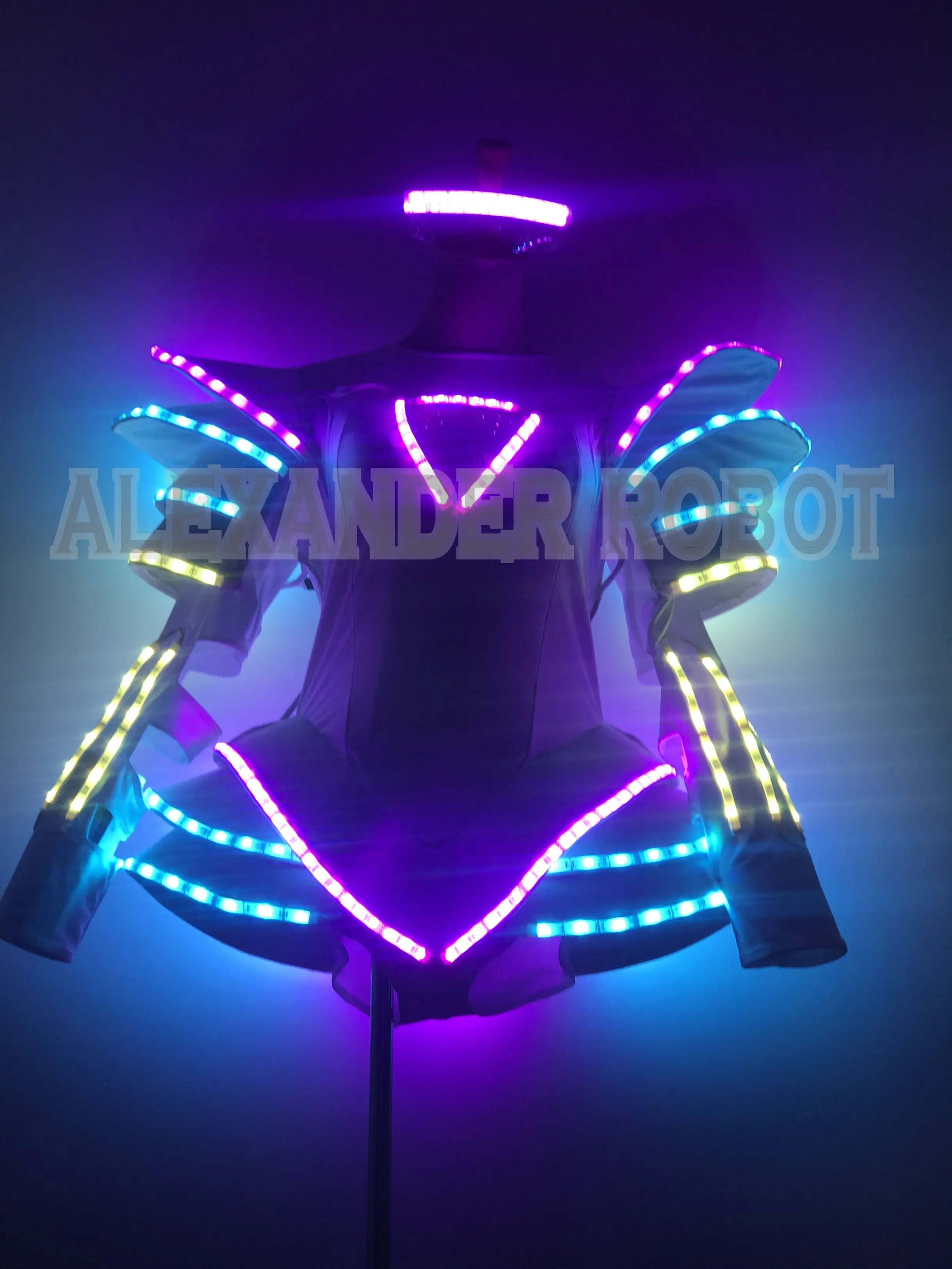 RGB костюм со светящейся надписью/женский надписью светодиодный/светодиодный