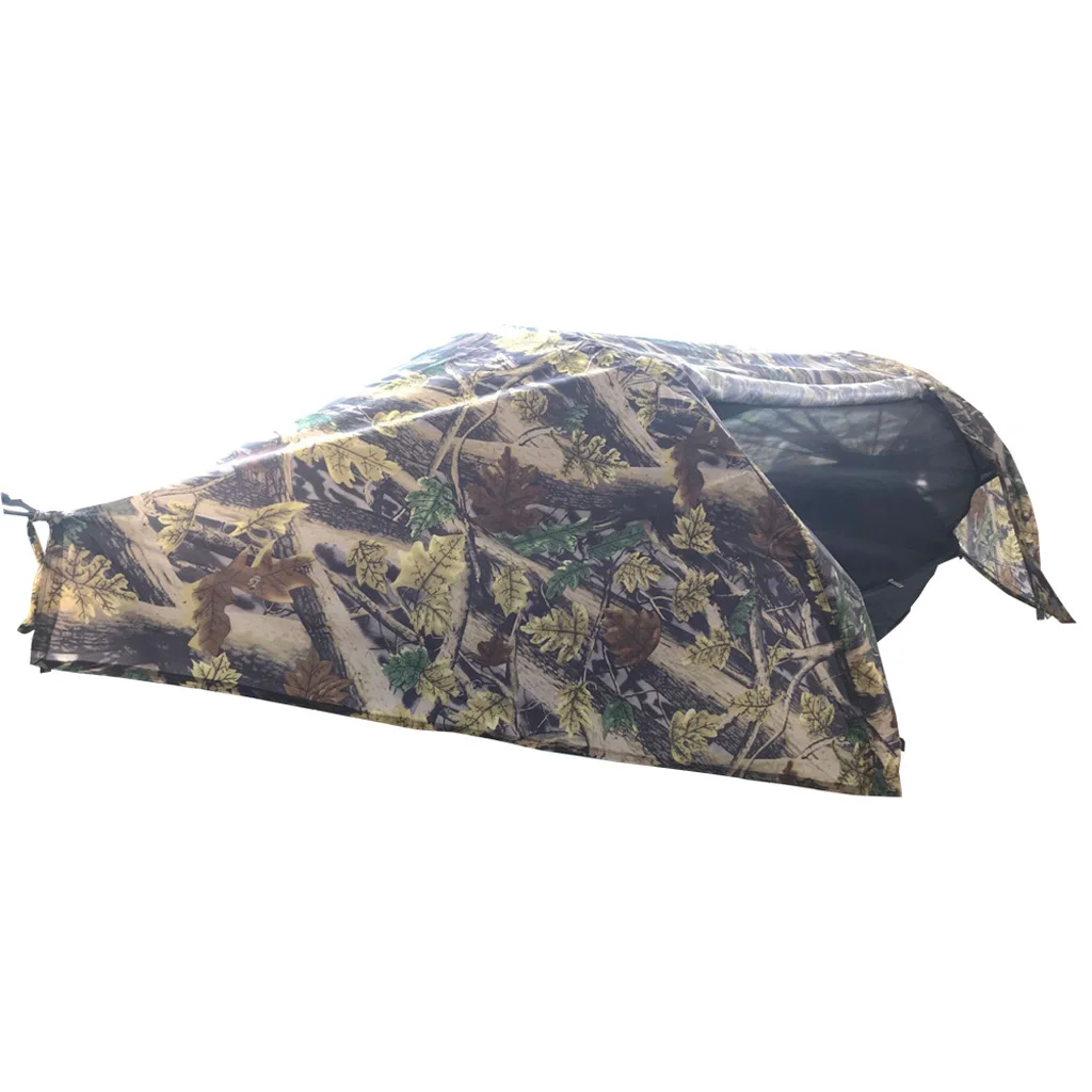 

Camping Hammock with Net and Rainfly Waterproof Cover Sleeping Swing Tent Bed Sleeping Pouch for Outdoor Backpacking