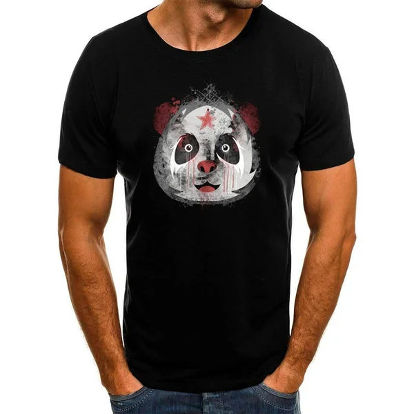 

Футболка мужская с принтом панды и перегрузки