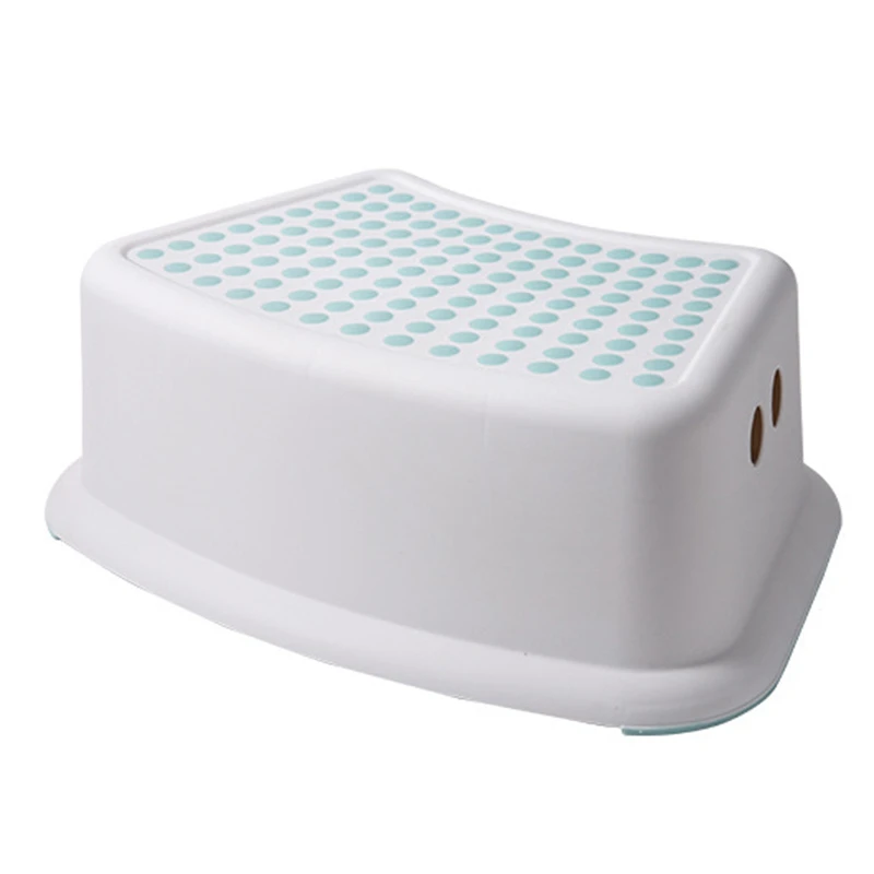 2Pcs Bench Plastic Stool Bathroom Feeding Hand Washing Bath Stepping Piano Pad Footstool Short Baby Non-Slip Children Small Plat