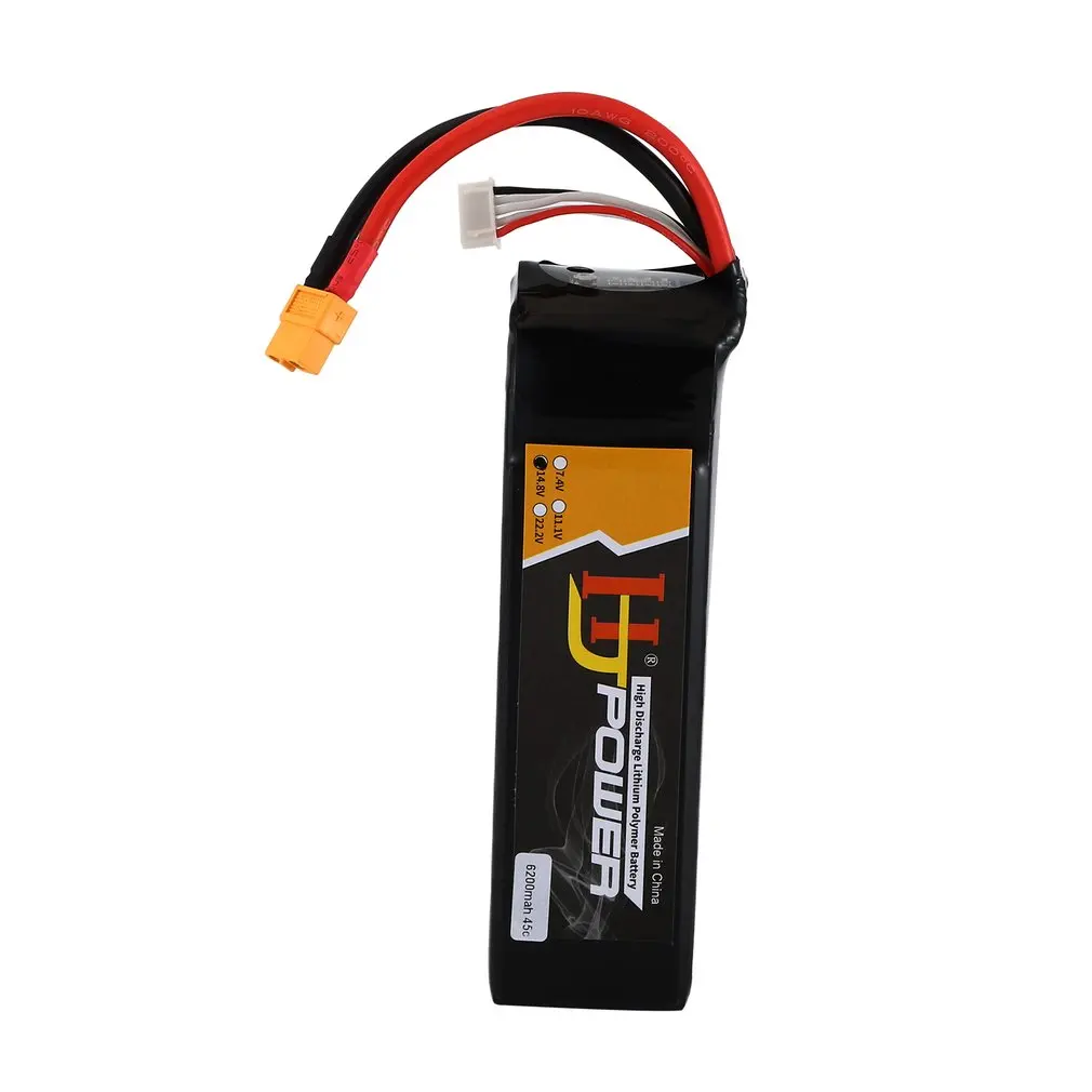 6200MAH 14 8 V 45C 4S XT60 разъем RC автомобиль Lipo аккумулятор перезаряжаемый для 1/8 большой X