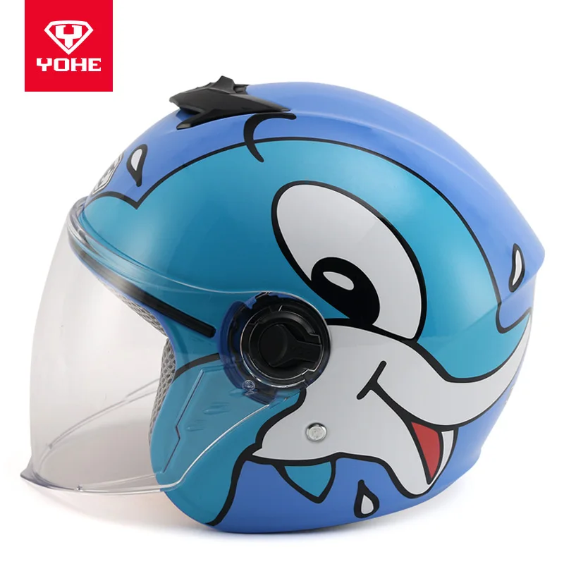 

2020 New YOHE children helmet cute cartoon kids boys girls child half face helmets four seasons electric bicycle Safety caps hat