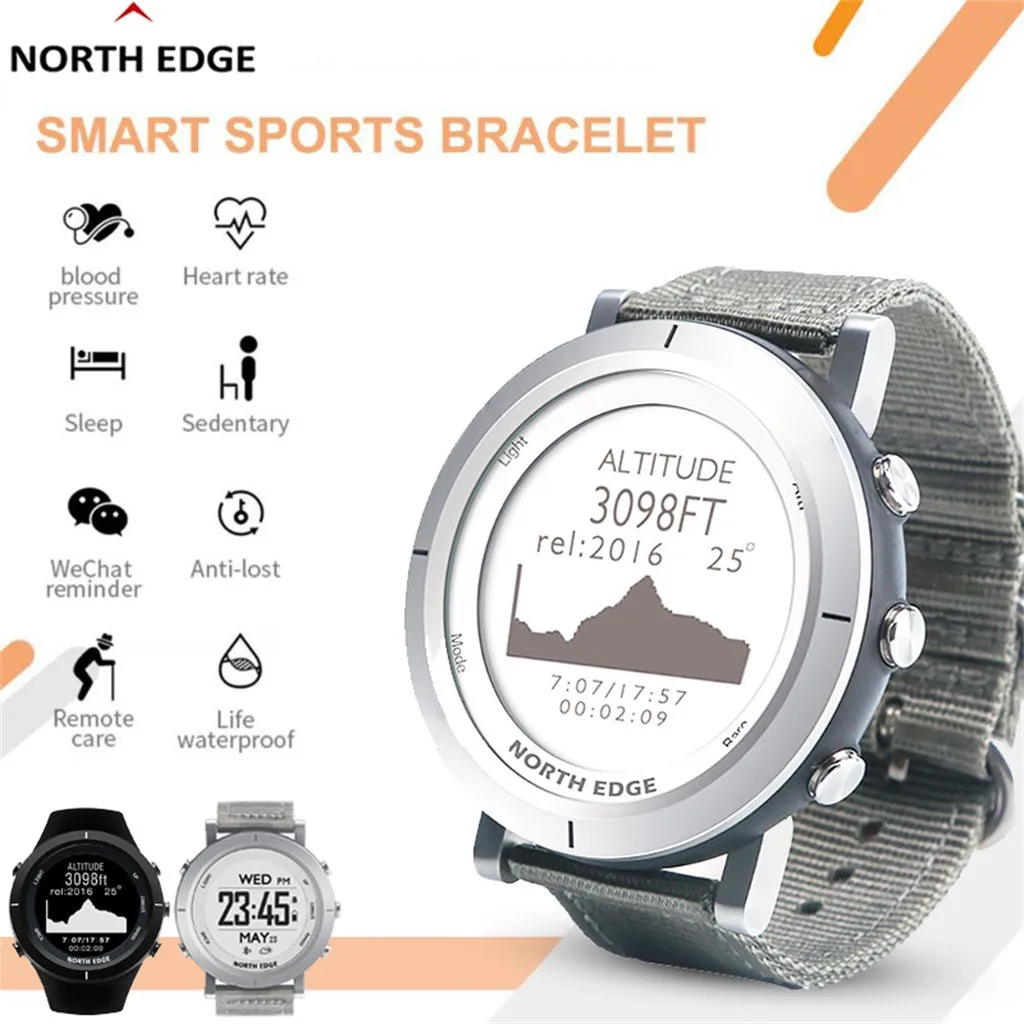 Северная режущая кромка мужские спортивные для улицы часы водонепроницаемые 50 м