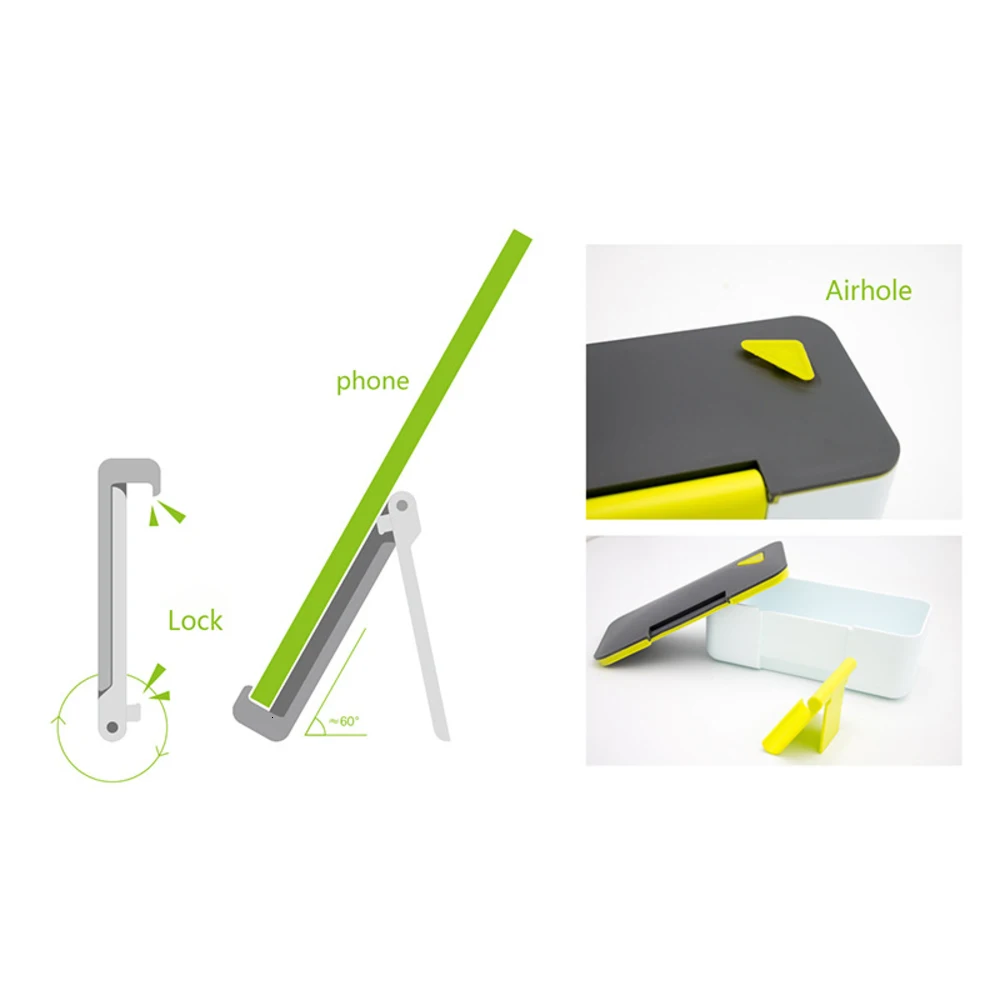 Ланч-бокс Tiffin креативная подставка для телефона 650 мл контейнеры бенто ланчбокс