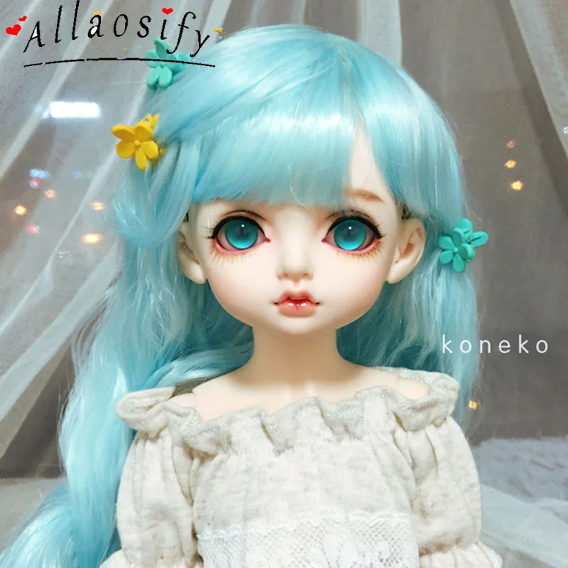 Волосы Allaosify Bjd размер 1/3 1/4 1/6 1/8 волосы BJD высокотемпературное волокно бесплатная