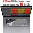 Защитная пленка для клавиатуры из ТПУ, для macbook pro 16 дюймов, чехол для клавиатуры A2141 0,03 мм, прозрачный чехол для клавиатуры для macbook pro 16