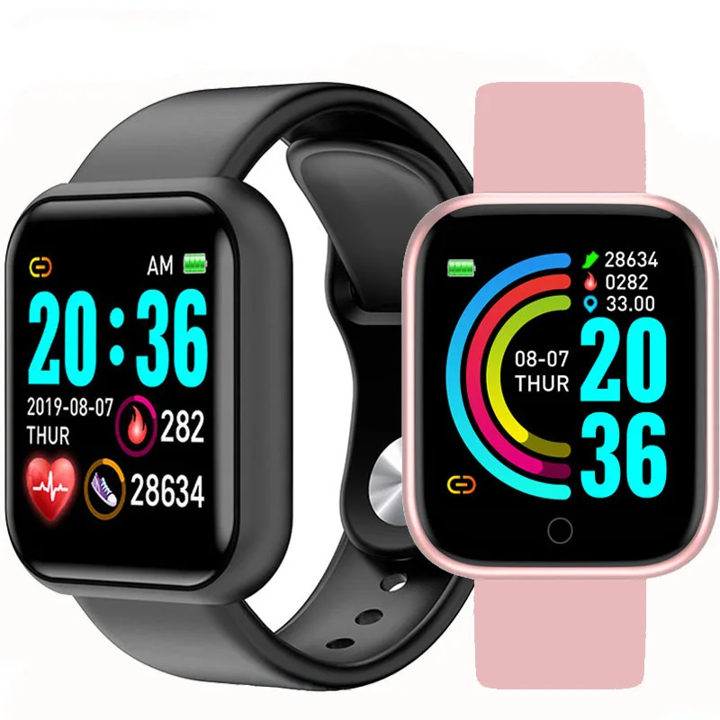

New Digital Y68 Smart Watch Men Wristwatches Smartwatch Electronic Bluetooth Fitness Men Kids Hours Hodinky Smart Band