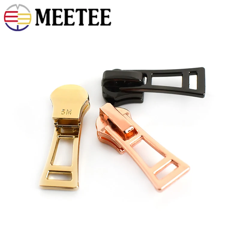 Meetee 10 шт. слайдер на молнии Съемник для 5 # металлический замок головка Diy чемодан