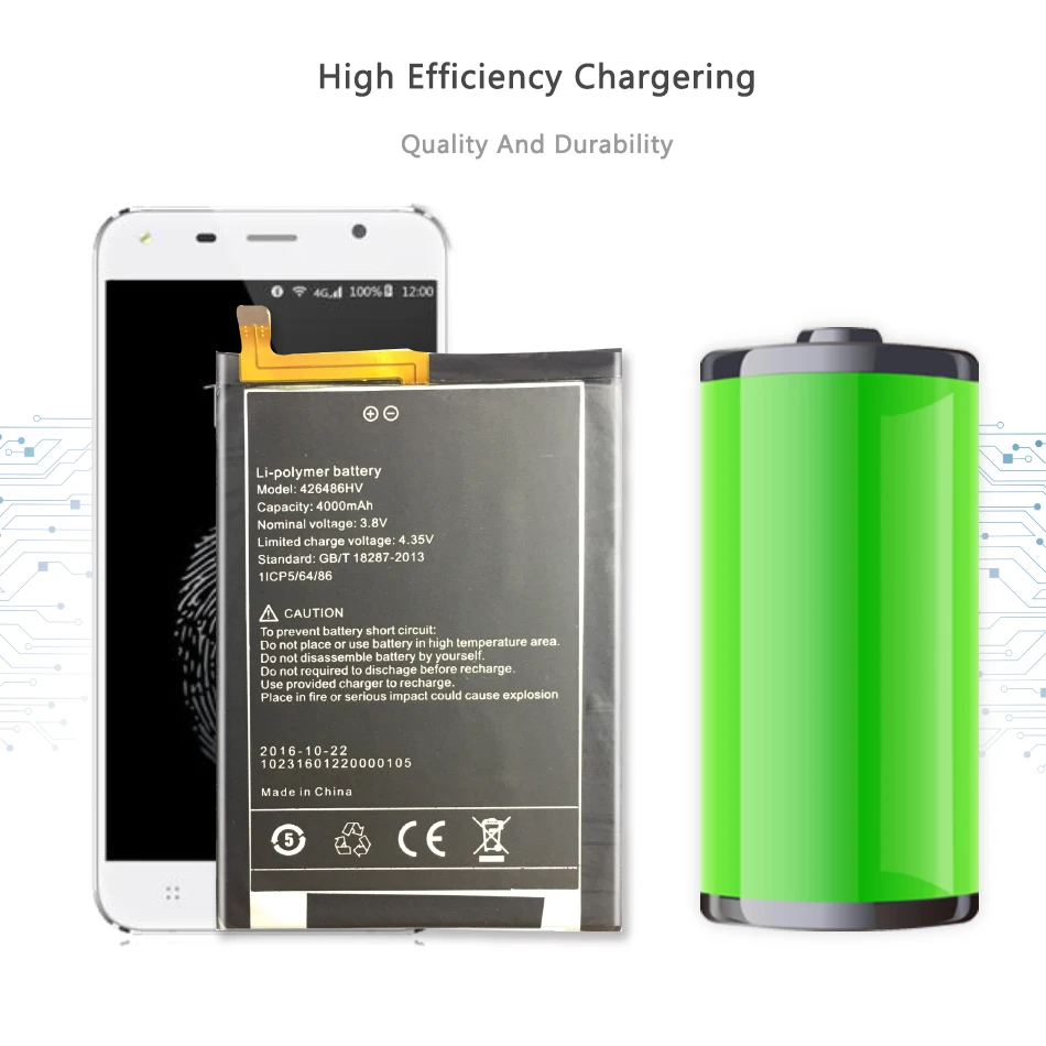 МА/ч. аккумулятор Батарея для Umi Plus E 426486HV запасная батарея мобильного телефона +