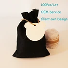 Ярлыки из белой крафтовойчернойкоричневой бумаги Bear Design 100 шт.лот для одежды