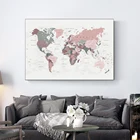 Картина на холсте в скандинавском стиле, карта городов мира, Настенная картина, современный офис, гостиная, кабинет, украшение для дома