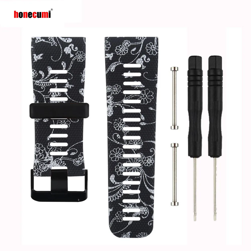 Сменные силиконовые браслеты для Garmin Vivoactive HR GPS Смарт часы резиновый ремешок