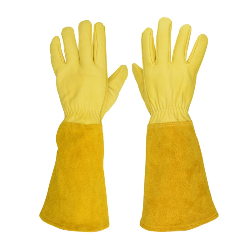 Новые защитные перчатки для сада и овчины, устойчивые к ударам, устойчивые к порезам, Длинные пчеловодческие защитные перчатки