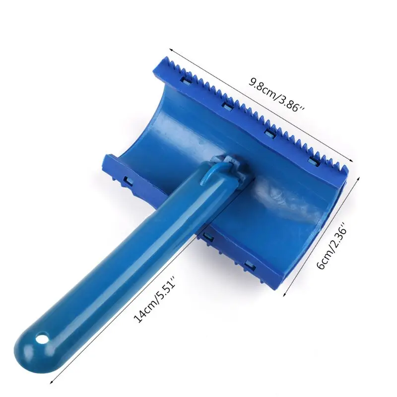 

Multifunctional Wood Grain Wall Decorative Paint Roller Brush Blue Handle Tool Dropshipping
