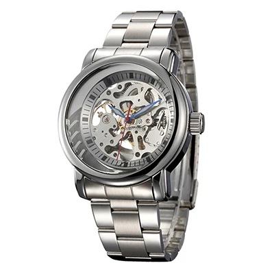 Мужские наручные часы-скелетоны из нержавеющей стали | Наручные часы