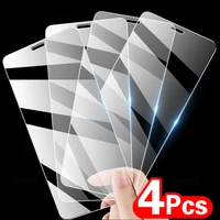 Защитное стекло с полным покрытием для iPhone 11, 12, 13 Pro Max, 8, 7 Plus, X, XS, XR, 4 шт.