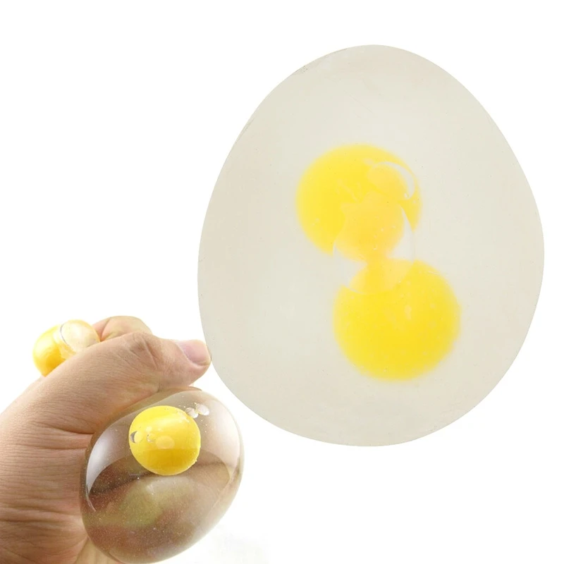 

Smash-It Egg Yolk Stress Relief Splatter Water Toy Soft Fun Grip Balls Bouncy Gift