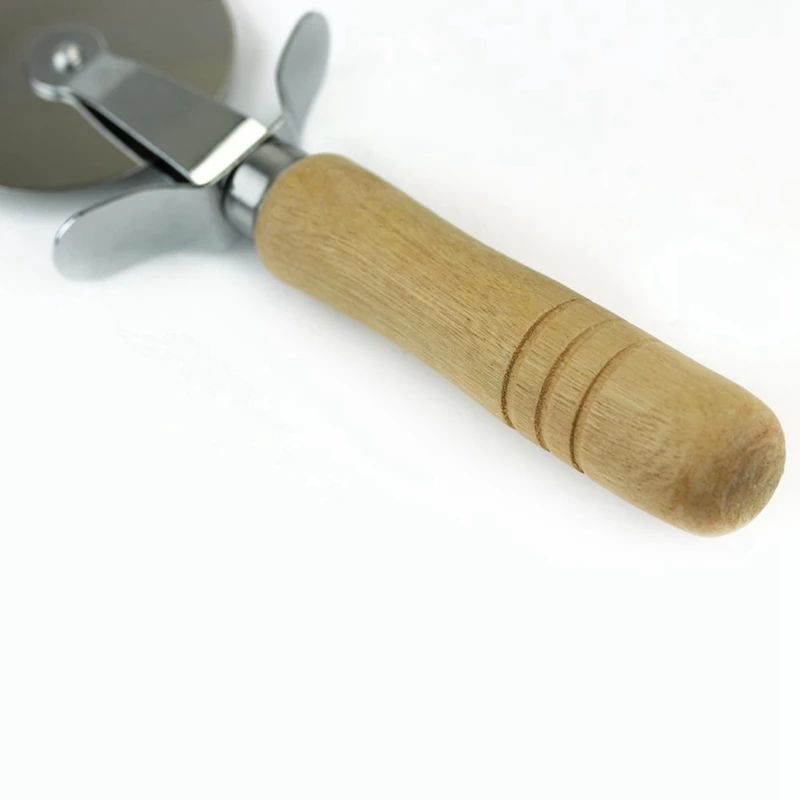 1 шт. резак для пиццы с деревянной ручкой | Канцтовары офиса и дома