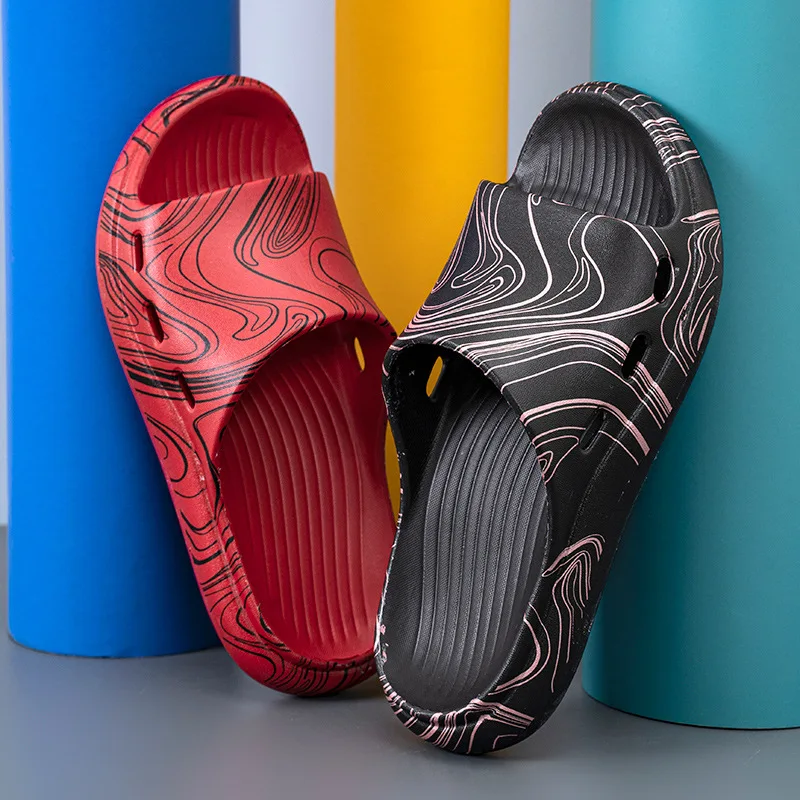 

2021 Outdoor Beach Slippers For Men And Women Couples Fashion Home Casual Sandals Indoor Non-slip Soft Bottom Men's Slippers