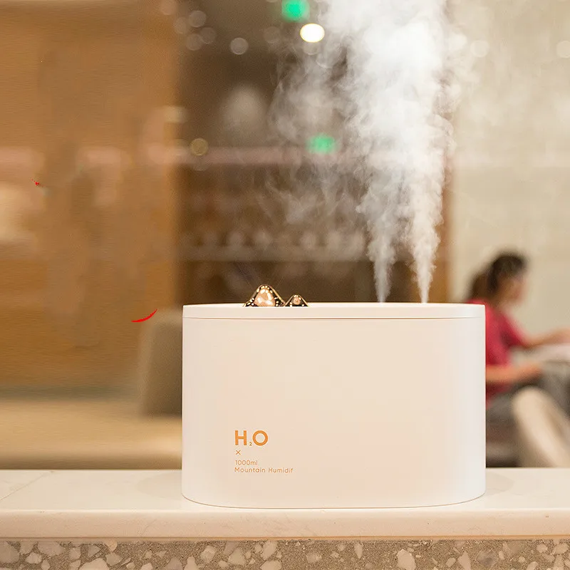 

Air Humidifier Diffuser Wireless USB Home Bedroom Office Large Capacity Double Spray Rechargeable Sprayer Essential Oil Diffuser