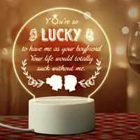personalized romantic gift for girlfriend usb led night light birthday valentines day present for her bedroom home decoration