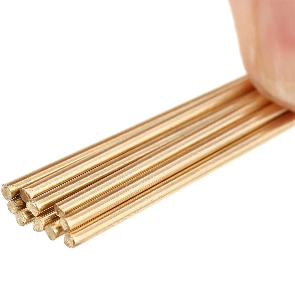 

10pcs 1.6*250mm Brass HS221 Rods Wires Sticks Gold Persistence Repair Welding High Quality For Brazing Soldering Repair Tools