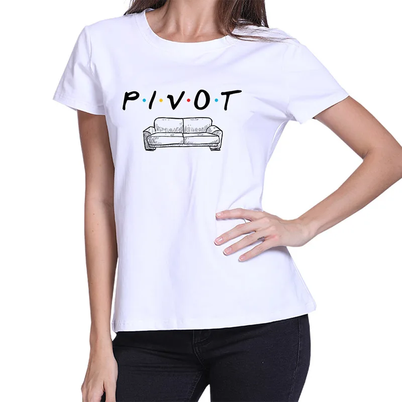 Футболка с готическим рисунком Friends Tee Harajuku женская футболка с буквенным принтом с коротким рукавом и круглым вырезом Женские топы