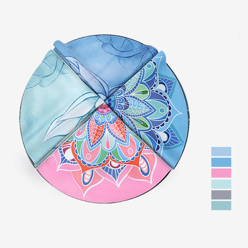 Круглый коврик в китайском стиле для йоги 2020 подушка медитации 60 см замшевый