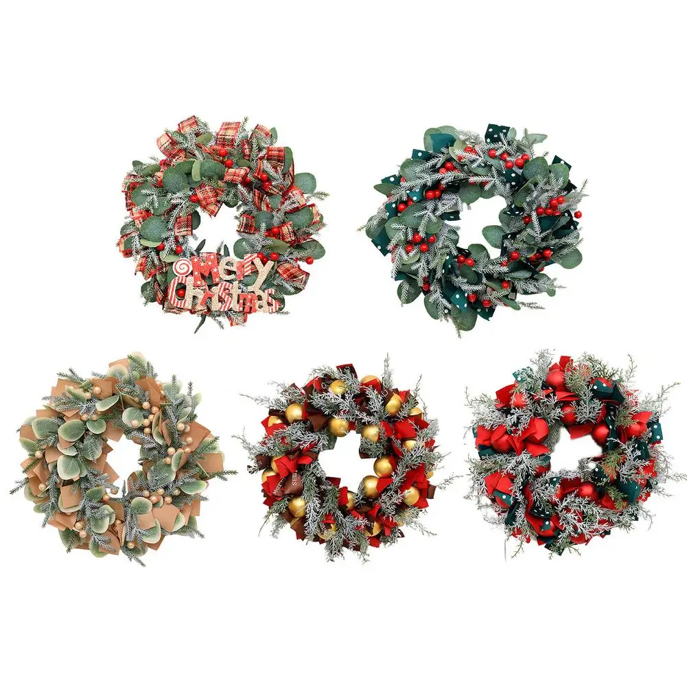 

Christmas Garland Wreath New Year Decoration For Mall Home Party Supplies Door Window Hanging Ornament Decoration Wreath