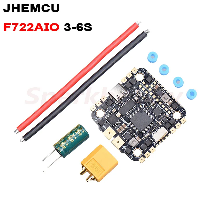 Новый JHEMCU GHF722AIO F722 MPU6000 Bluetooth контроллер полета 40A blheli _ 32 3 6S Lipo бесщеточный ESC Oneshot